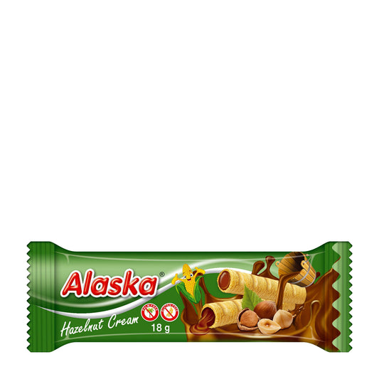 Alaska Hazelnut Cream corn tubes, 18 g