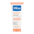 A tube of Mixa Allantoin Restore hand cream with a peach and white label, designed to reduce dryness.