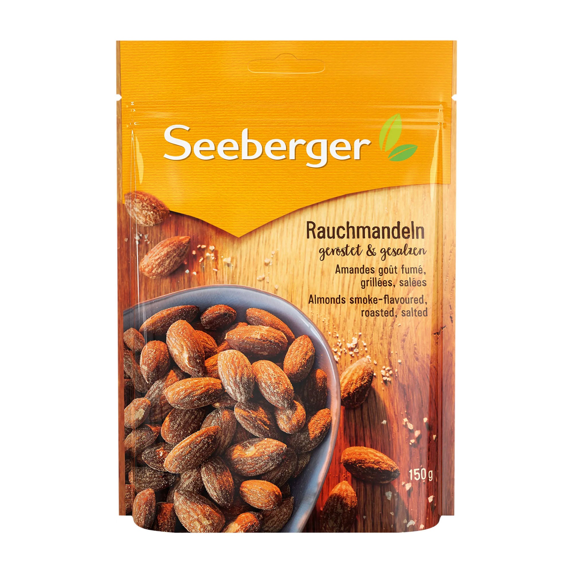 Seeberger Amandes goût fumé grillées et salées, 150 g