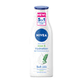 Nivea Aloe & Hydration body lotion bottle on a white background