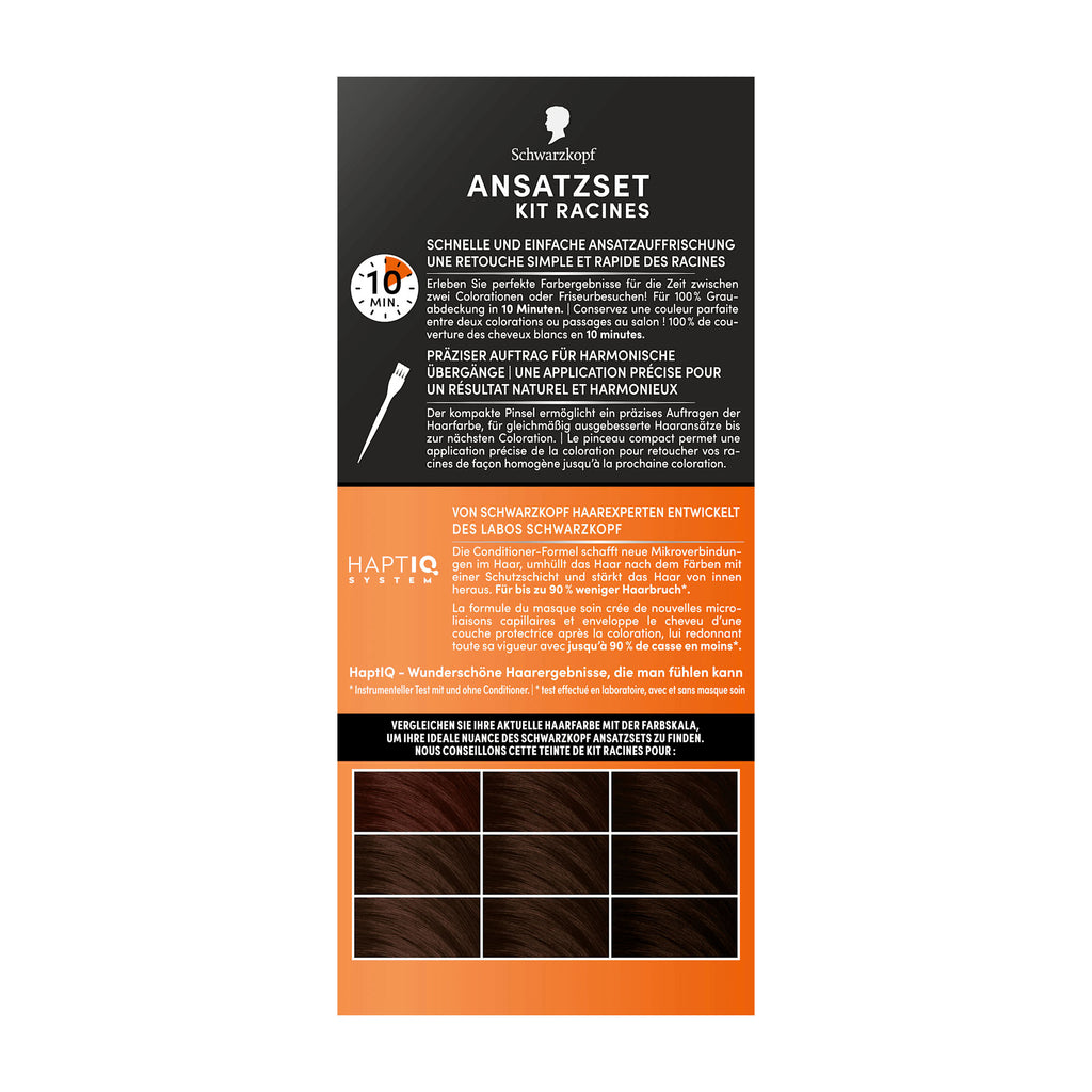 Schwarzkopf Retouche permanente des racines A4 Châtain Foncé