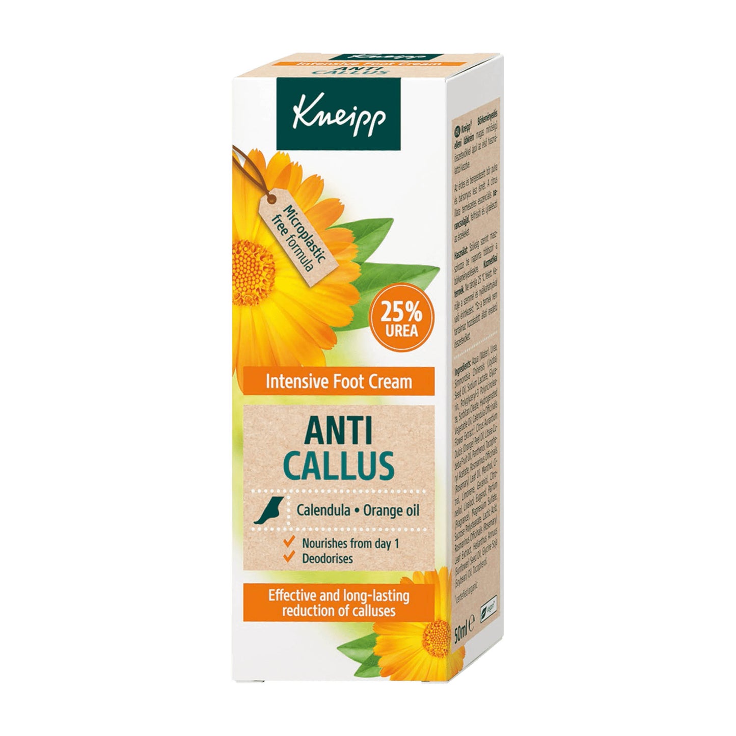 Kneipp Calendula & Orangenöl Anti Hornhaut Intensiv Fußcreme, 50 ml