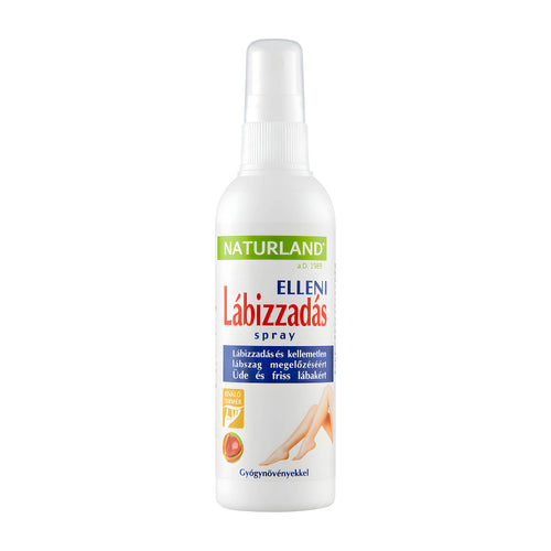 Anti-Perspirant Foot Spray bottle with 'Naturland' branding on a white background