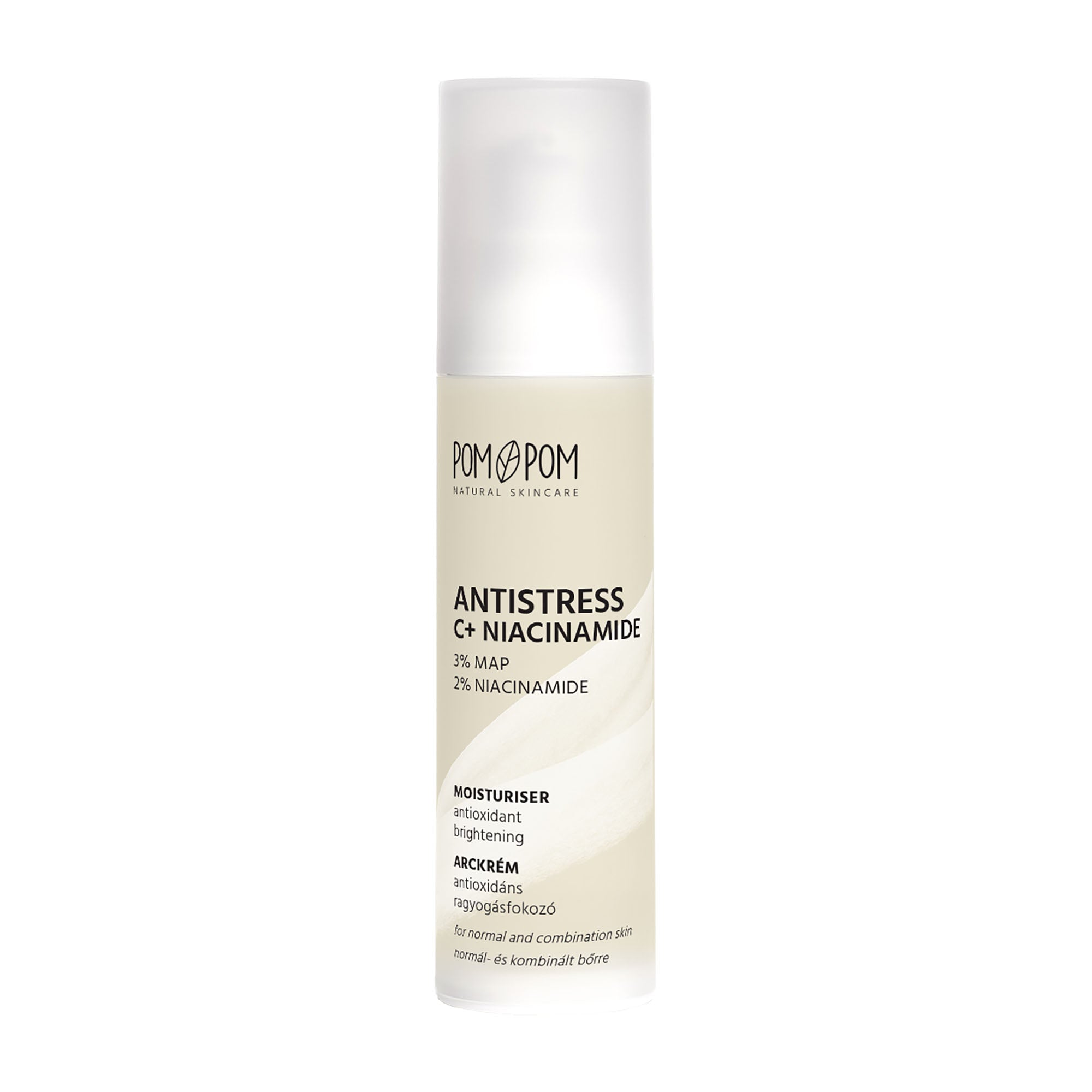 Pom-Pom Antistress C+ Crème hydratante à la niacinamide, 50 ml