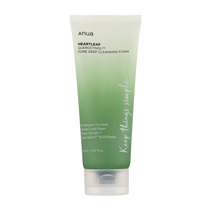 Anua Heartleaf quercetinol pore deep cleansing foam, 150 mL