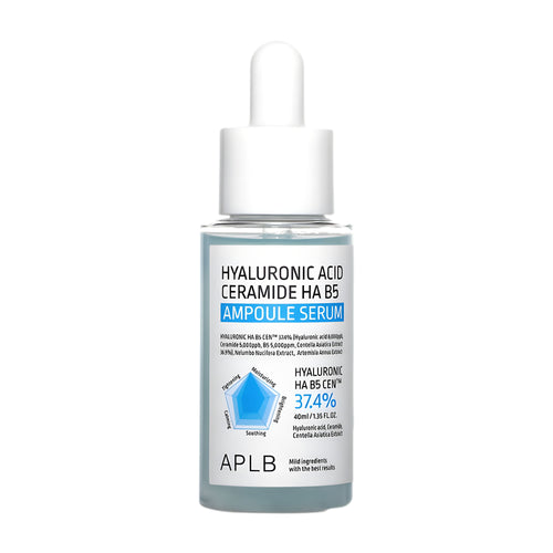 Hyaluronic Acid Ceramide HA B5 Ampoule Serum bottle with APLB branding on a white background