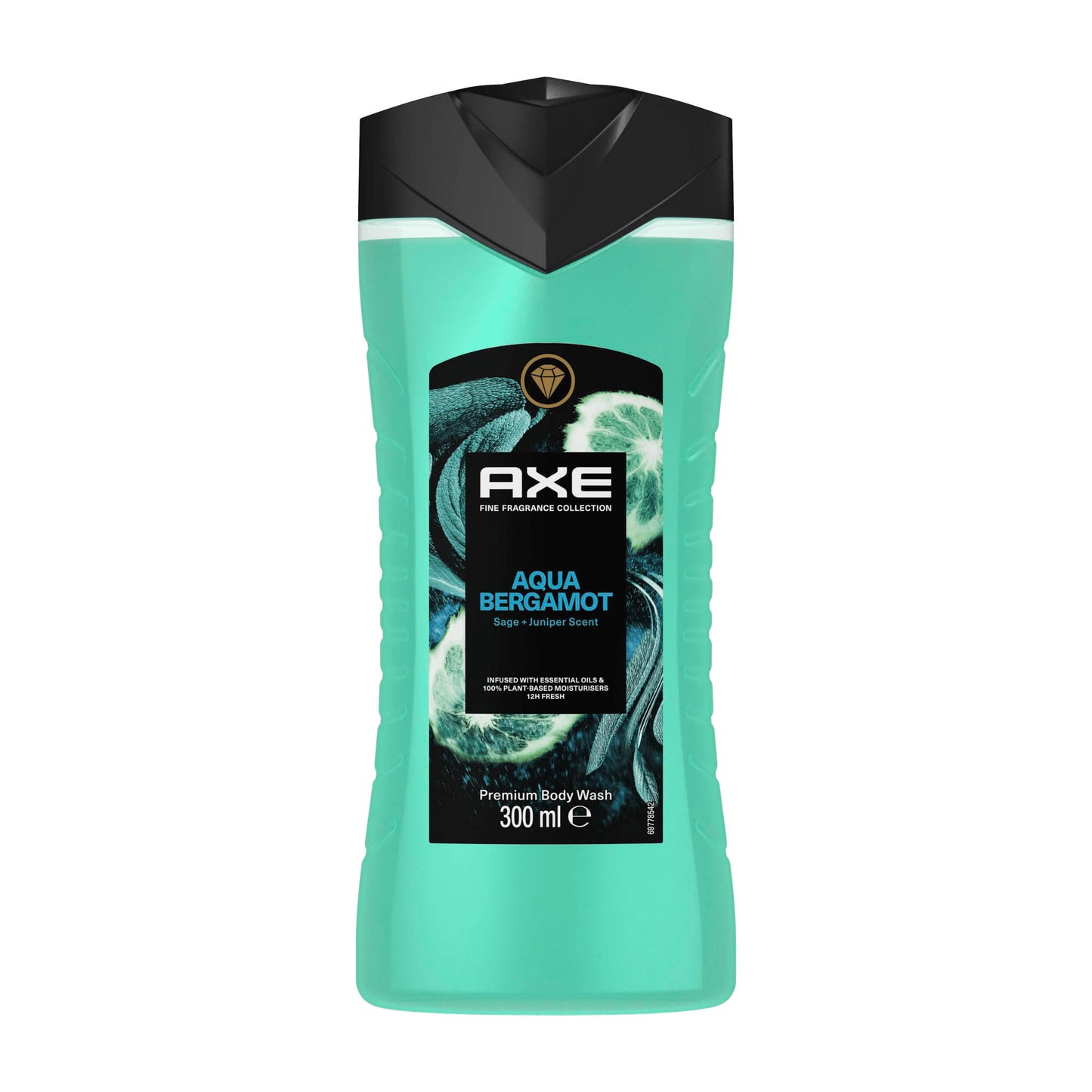 Axe Aqua Bergamot premium body wash, 300 mL