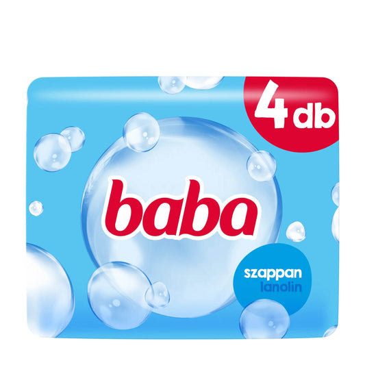 Baba Lanolin soap bar, 4x 90 g