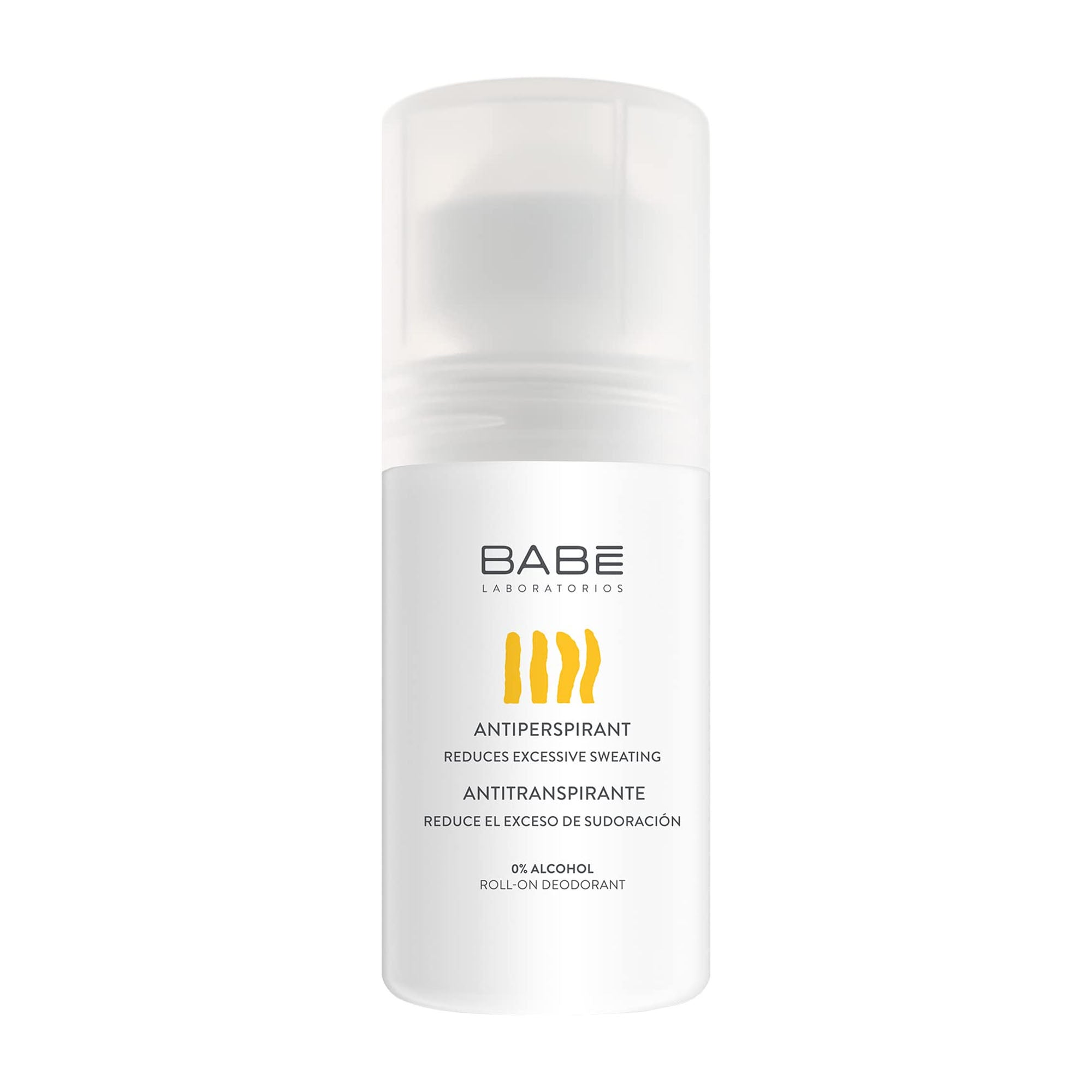 Babé antiperspirant roll-on deodorant on a white background
