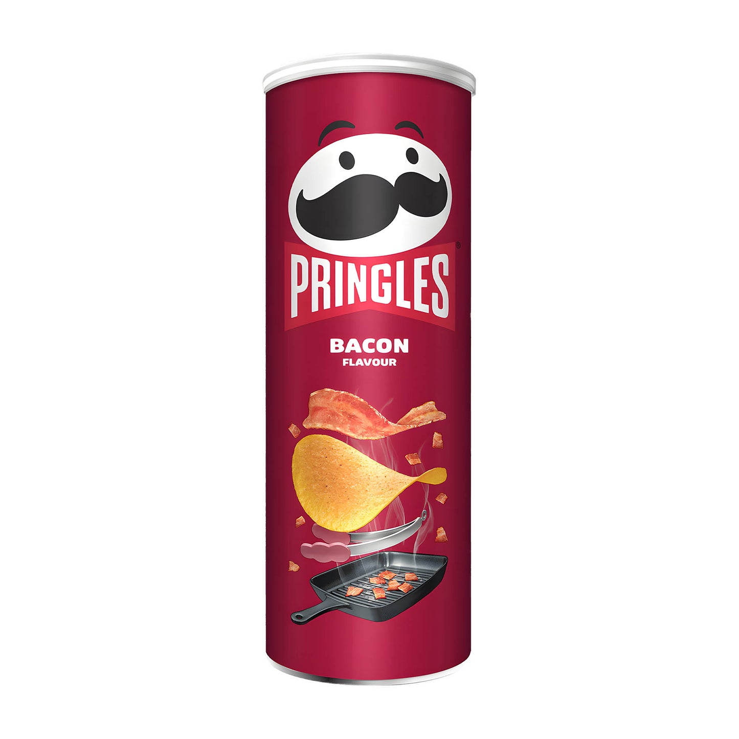 Pringles Bacon Potato Crisps, 165 g