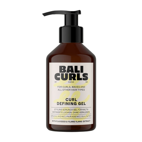 Pump bottle of Bali Curls Curl Defining Gel on a white background
