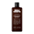 Bottle of Bali Gents Sandalwood Leather 7 body wash on a white background