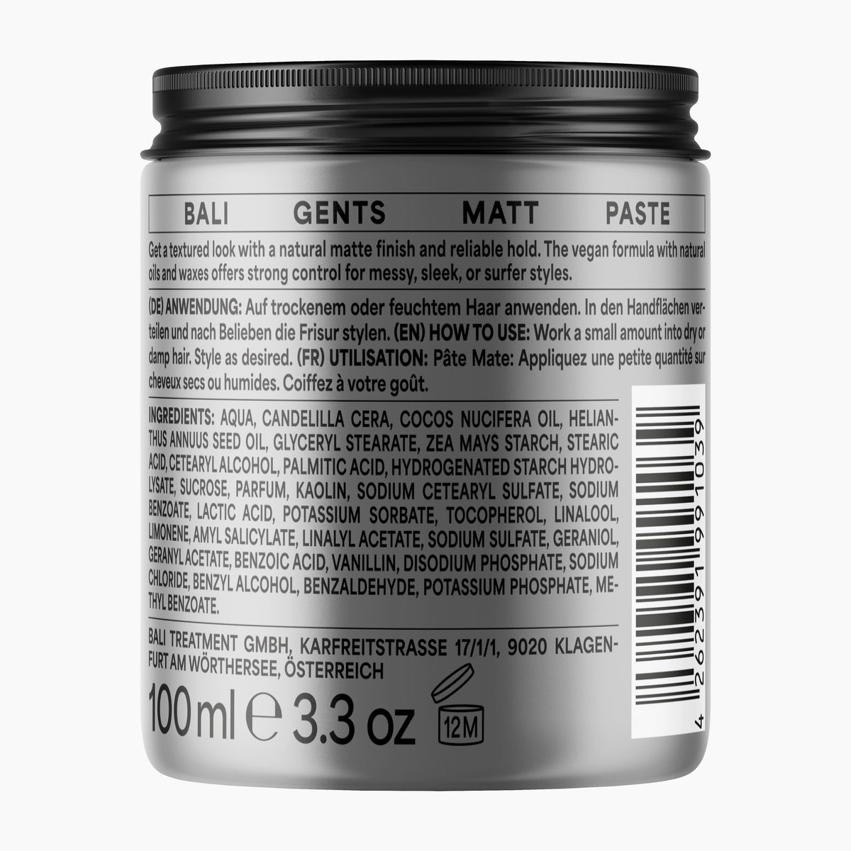 BALI GENTS Styling Paste MATT PASTE Beach Vibes, 100 mL