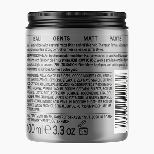 BALI GENTS Styling Paste MATT PASTE Beach Vibes, 100 mL