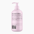 A 250 ml pump bottle of Bali Skin The Body Wash in Creamy Vanilla & Cashmere scent, shown on a clean white background.
