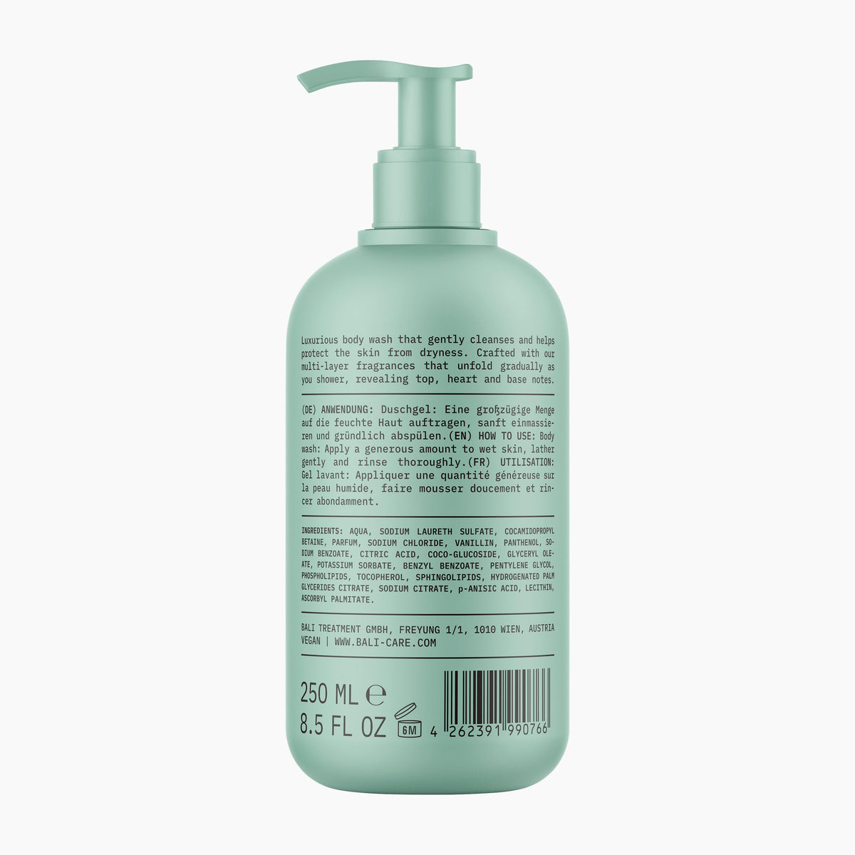BALI SKIN Body Wash Pistachio Creme & Macadamia, 250 mL