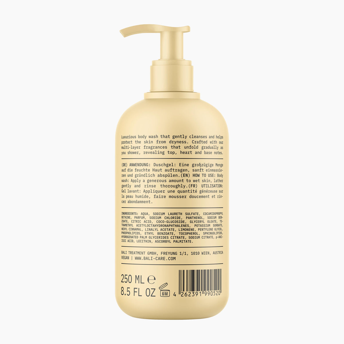 BALI SKIN Body Wash Warm Tonka & Oud, 250 mL
