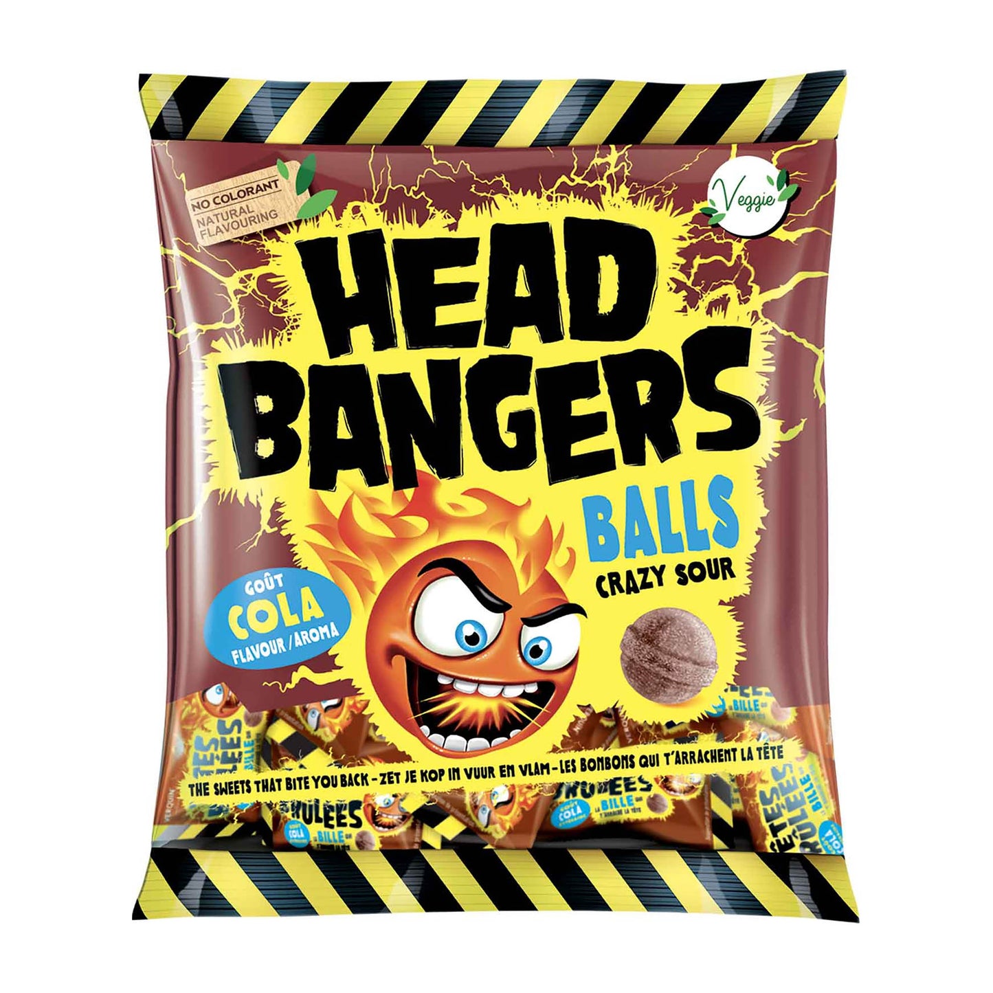 Head Bangers Balls Crazy Sour Cola, 135 g