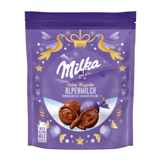 Milka Christmas balls alpine milk cream, 90 g