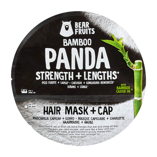 Bear Fruits Bamboo Panda hair mask + cap, 20 mL