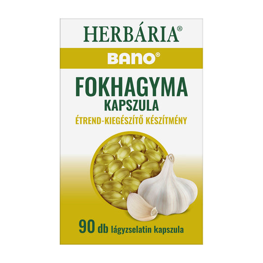 Herbaria Bano Garlic soft capsules, 90 Count