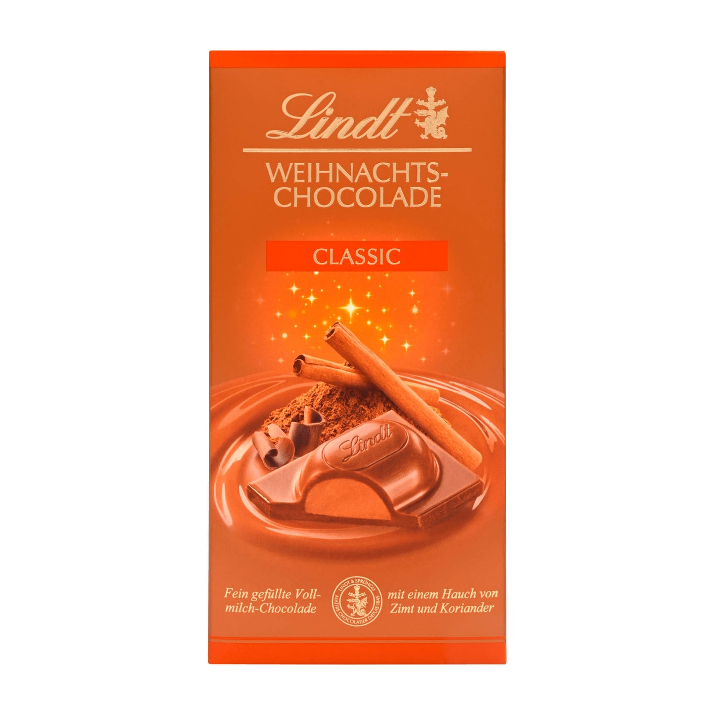 Lindt Weihnachts-Chocolade Classic Tafel, 100 g