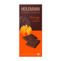 Heilemann Confiserie orange dark chocolate bar packaging on a white background