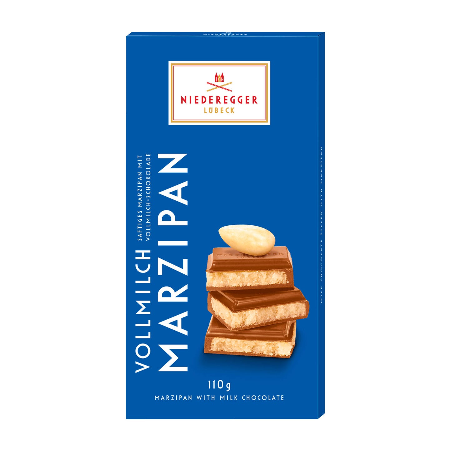 Niederegger Milk Chocolate Marzipan Bar, 110 g