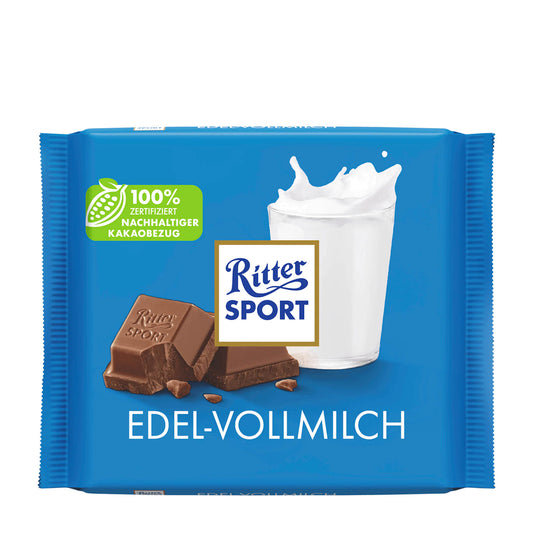 Ritter Sport Tafel Edelmilchschokolade, 100 g