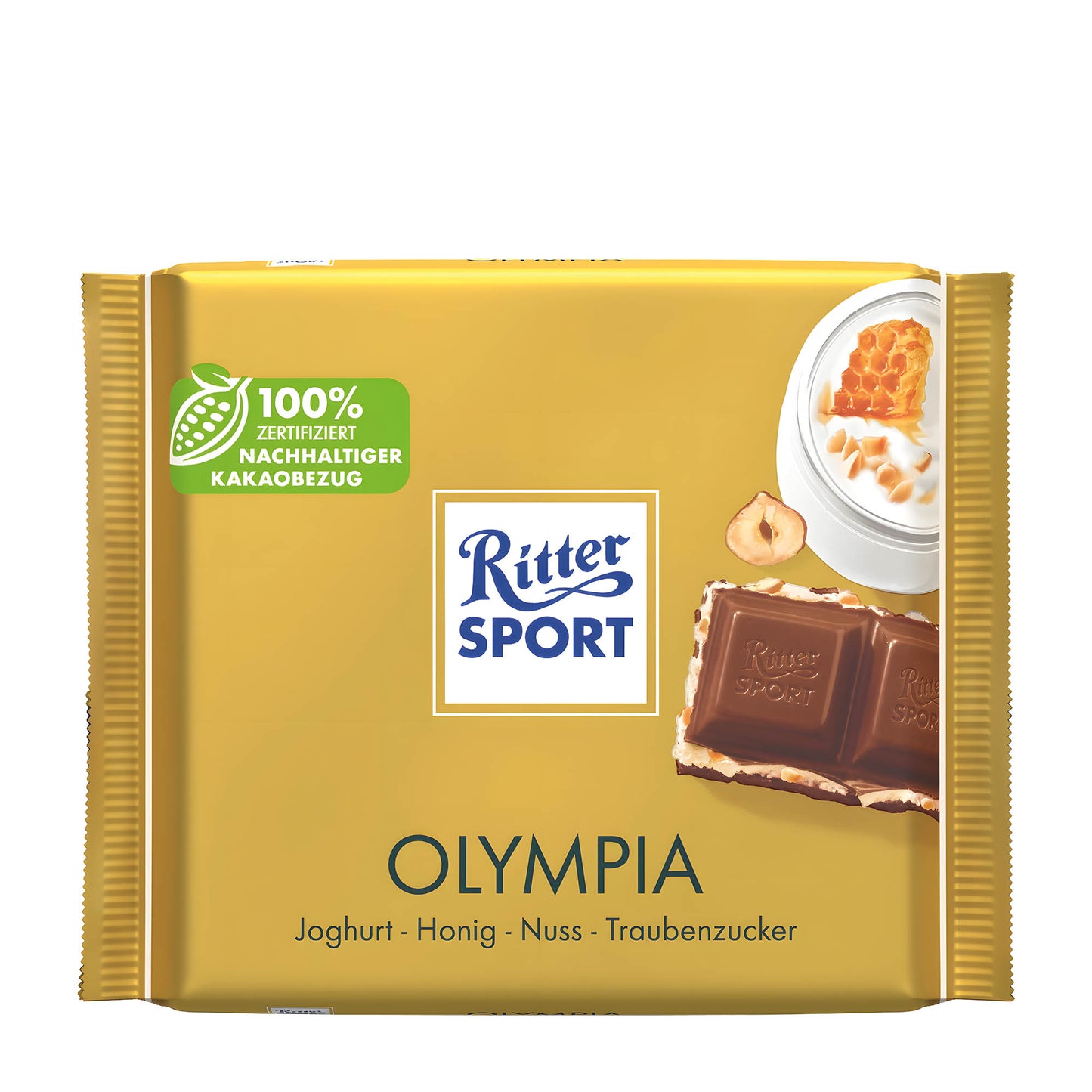 Ritter Sport Olympia Milchschokolade Tafel, 100 g