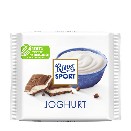 Ritter Sport Joghurt Milchschokolade Riegel, 100 g