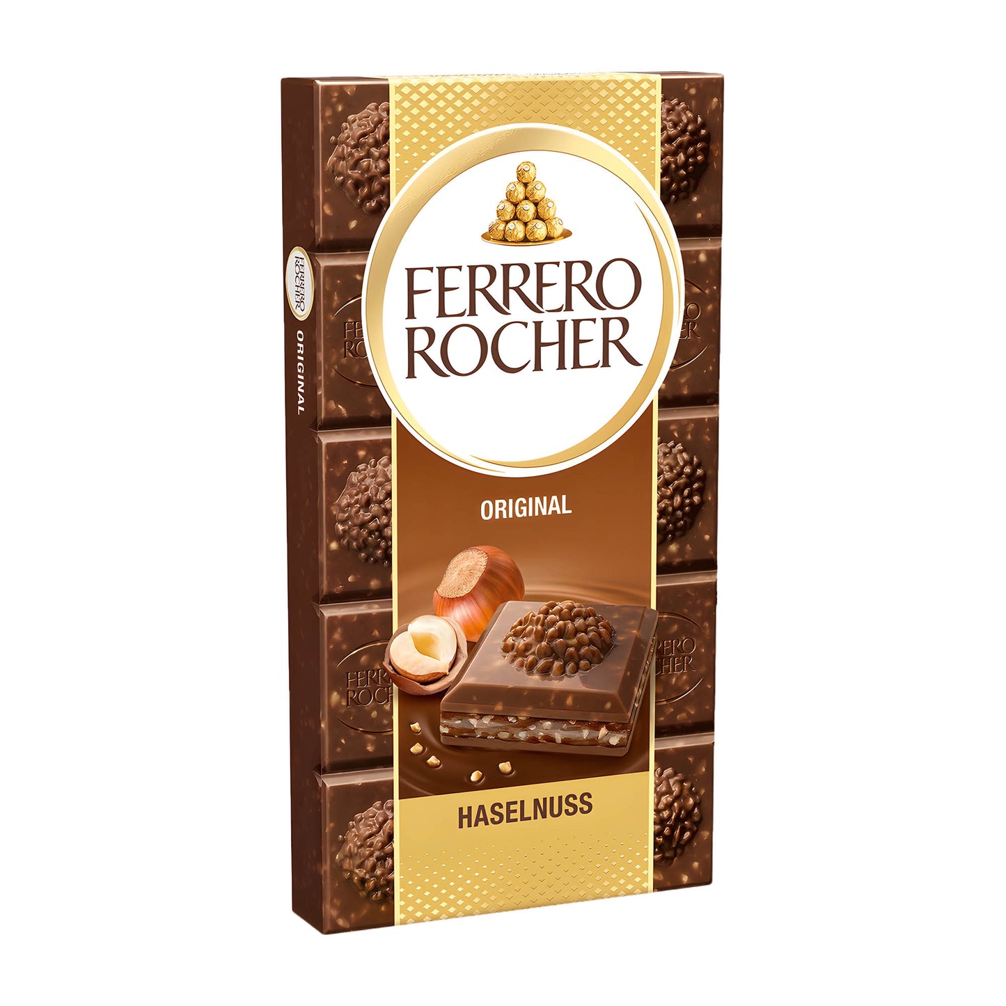 Ferrero Rocher Haselnuss Original Milchschokoladetafel, 90 g