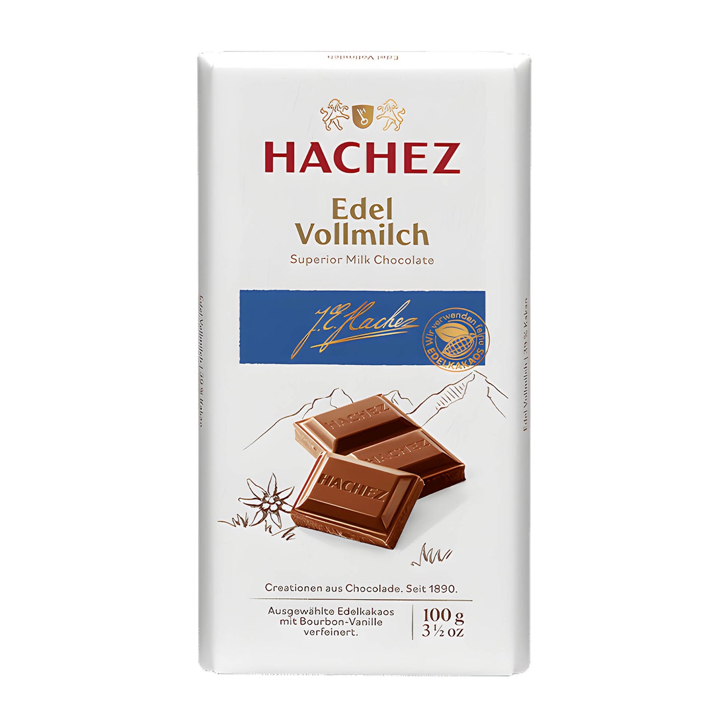 Hachez Superior Milchschokoladenriegel, 100 g