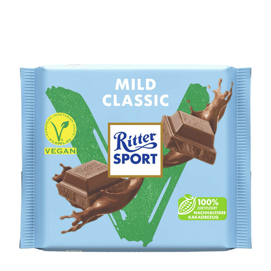 Ritter Sport Mild Classic Vegane Schokotafel, 100 g