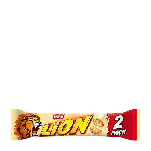 Lion White 2er-Pack Waffelriegel, 60 g