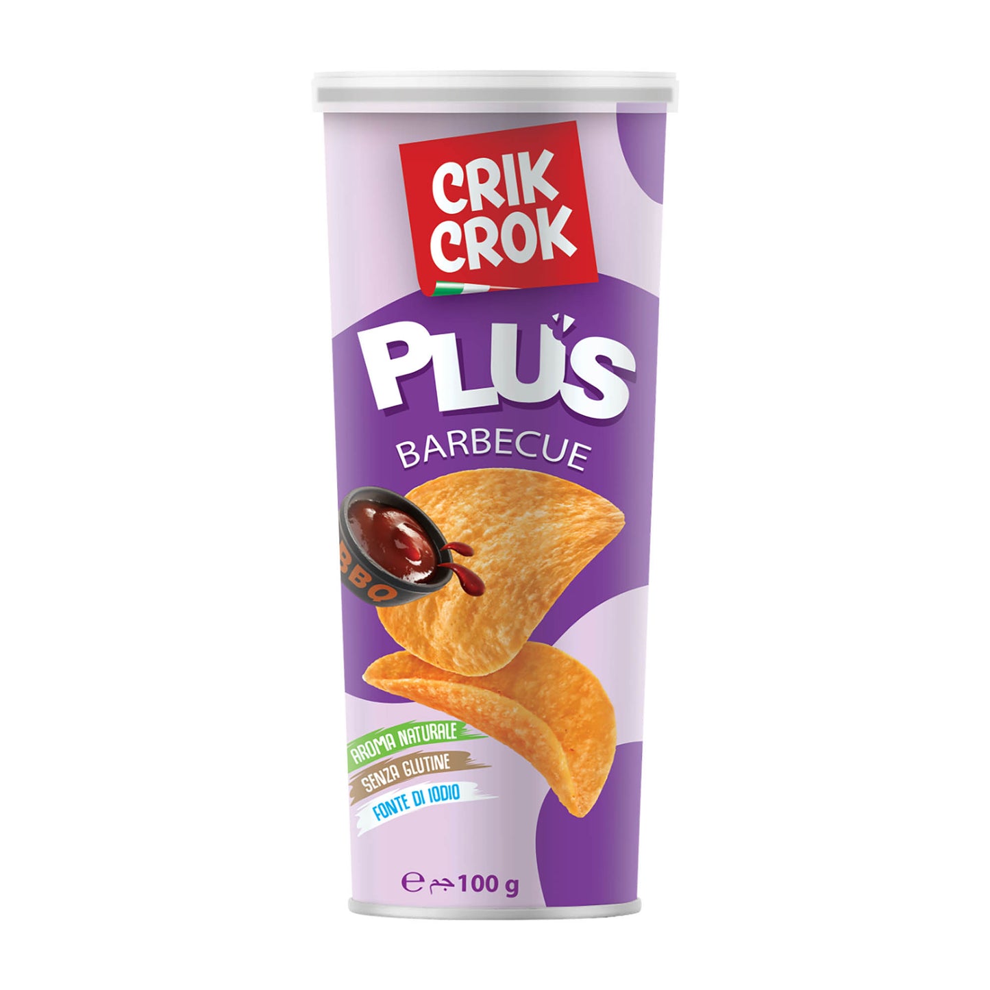 Crik Crok Barbecue gluten-free chips, 100 g