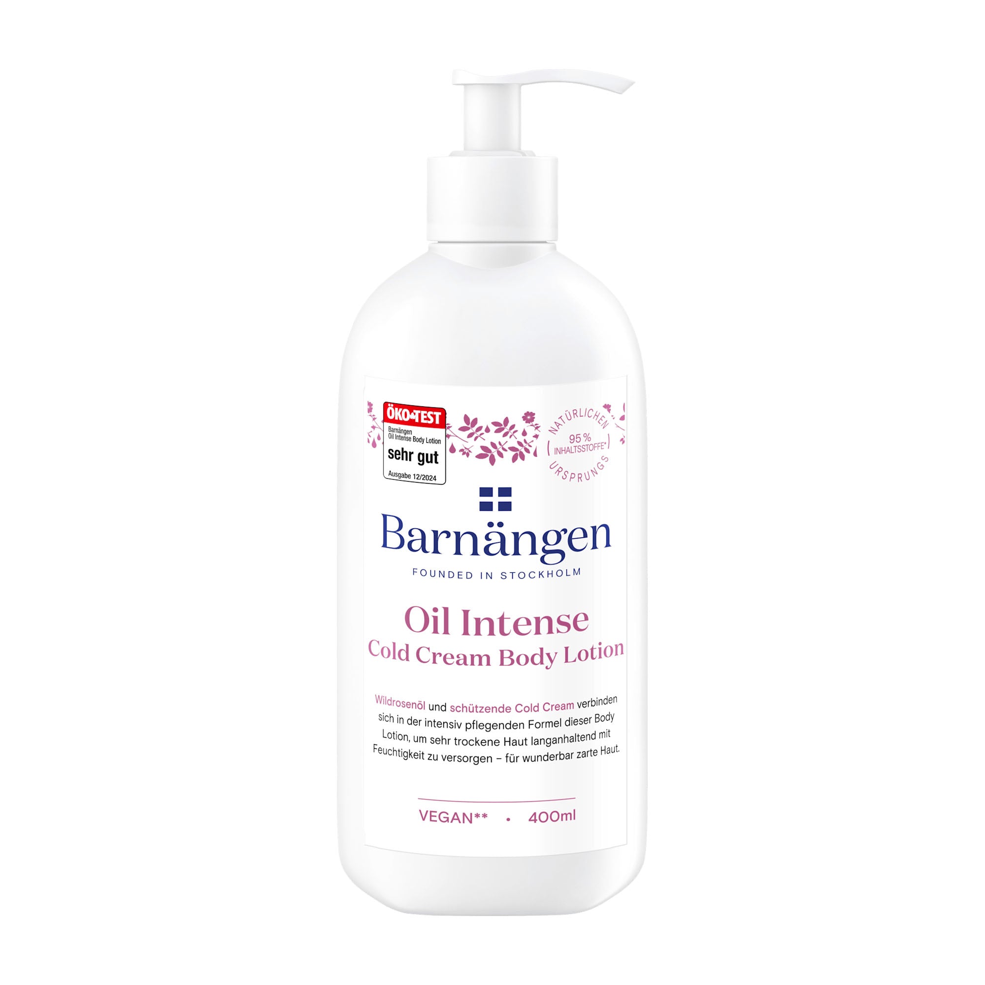 Barnängen Oil Intense Cold Cream Body Lotion bottle on a white background