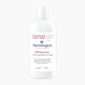 A 400ml white plastic bottle of Barnangen Oil Intense Cold Cream Shower Cream, featuring a white label with pink and blue text and floral accents, set against a plain white background.