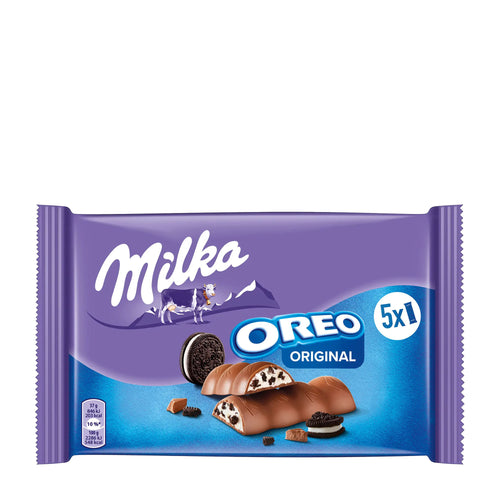 Milka Oreo Original chocolate packaging on a white background
