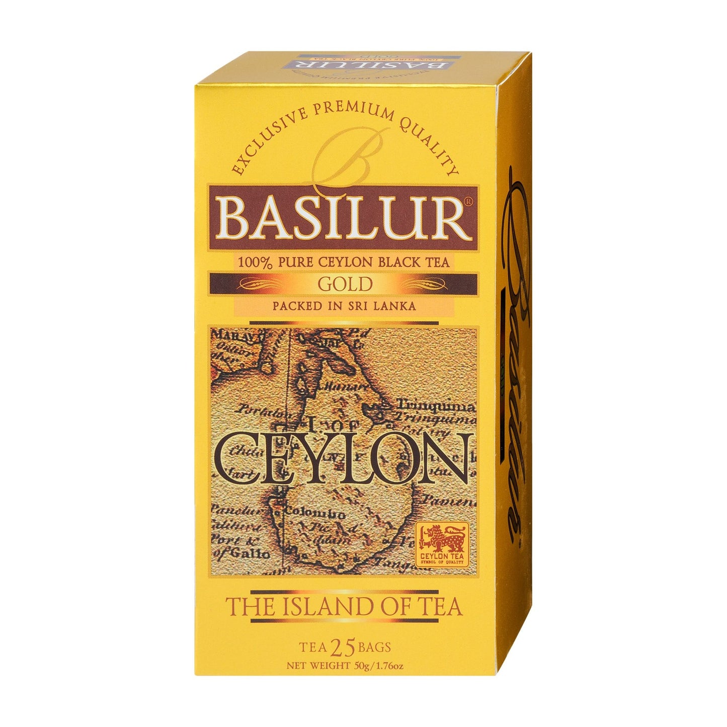 Basilur Ceylon Gold Schwarztee, 25 Stück