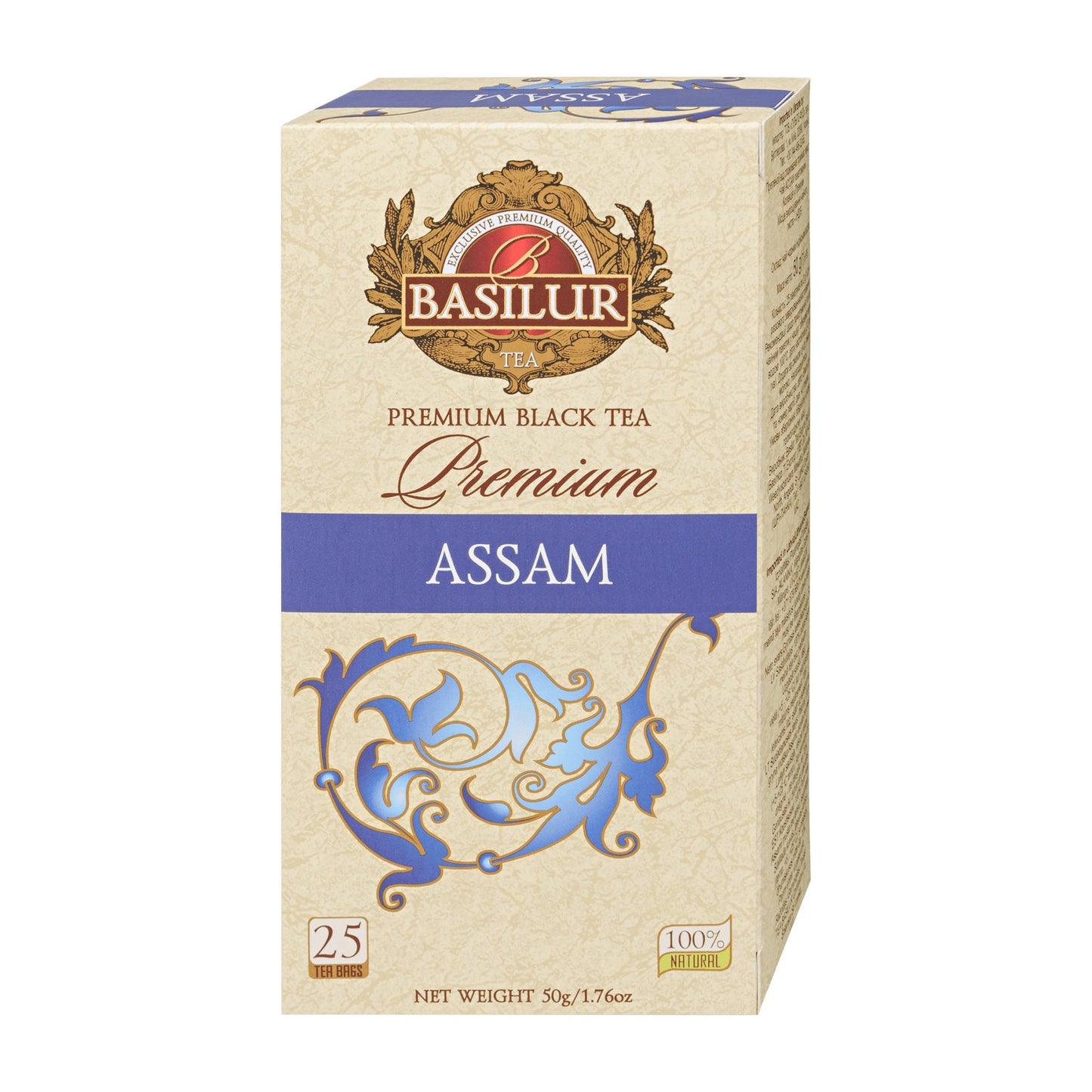 Basilur Premium assam black tea, 25 Count