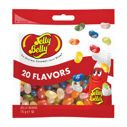 Jelly Belly Gelee-Bonbons mit 20 Geschmacksrichtungen, 70 g