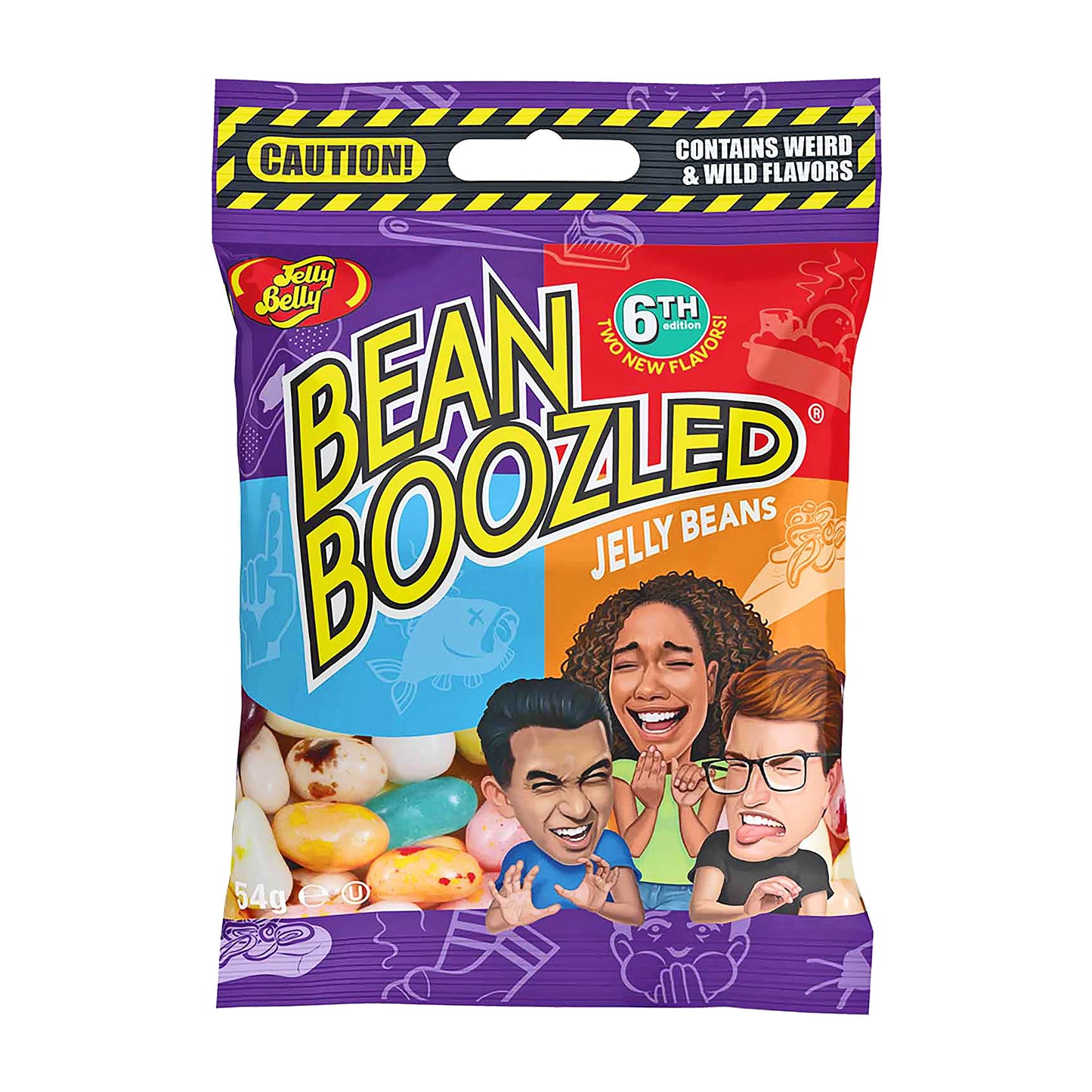 Jelly Belly Bean Boozled 6. Edition Gelee-Bonbons, 54 g