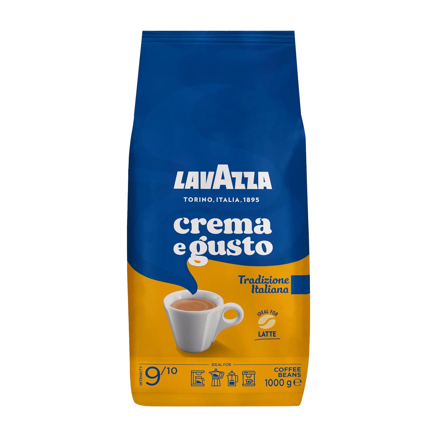 Lavazza Crema e Gusto traditionelle italienische Kaffeebohnen, 1000 g