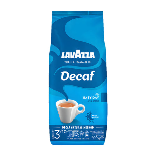 Lavazza Decaf coffee package on a white background