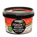 Jar of Beauty Jar Dragon's Kisses Fruit & Coconut Body Scrub on a white background.