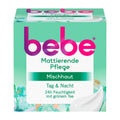 Bebe Mattifying Day & Night moisturizer packaging with green and pink design
