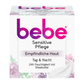 Bebe Sensitive day & night moisturizer on a white background