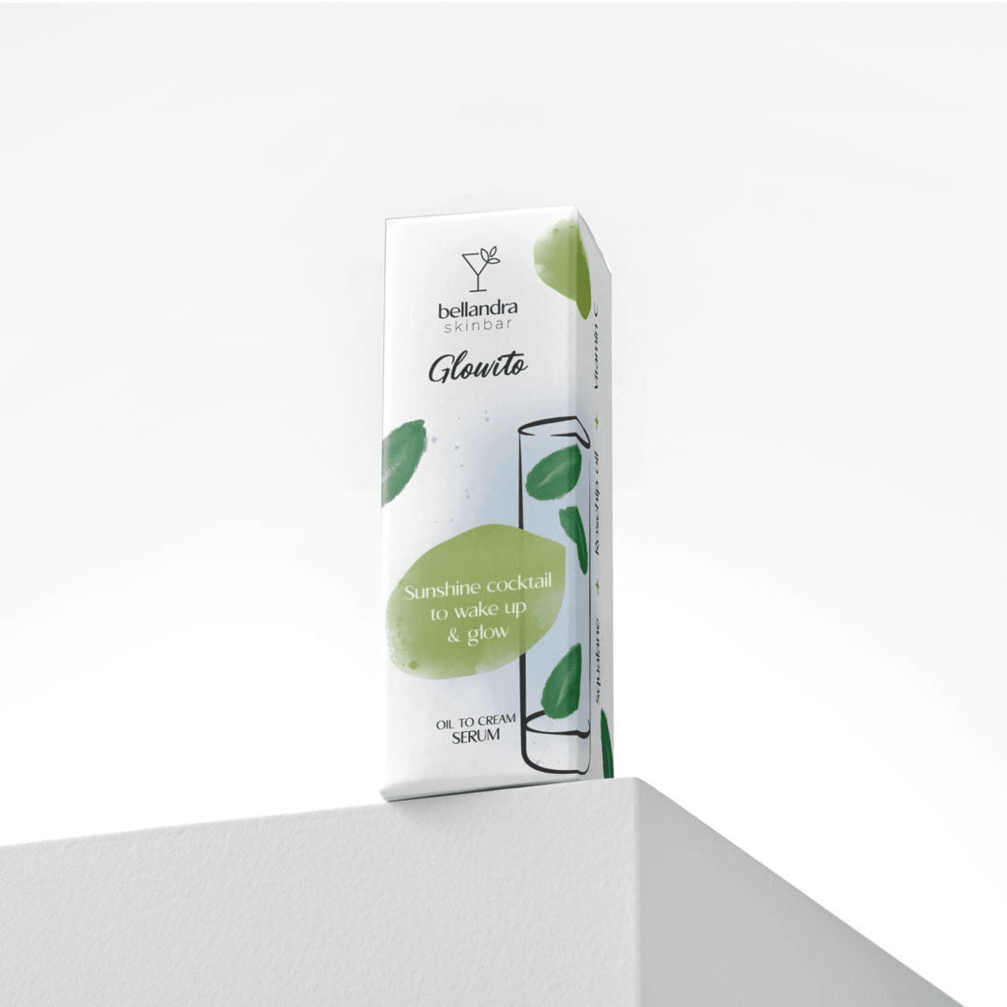 Bellinda Glowito serum packaging on a white background