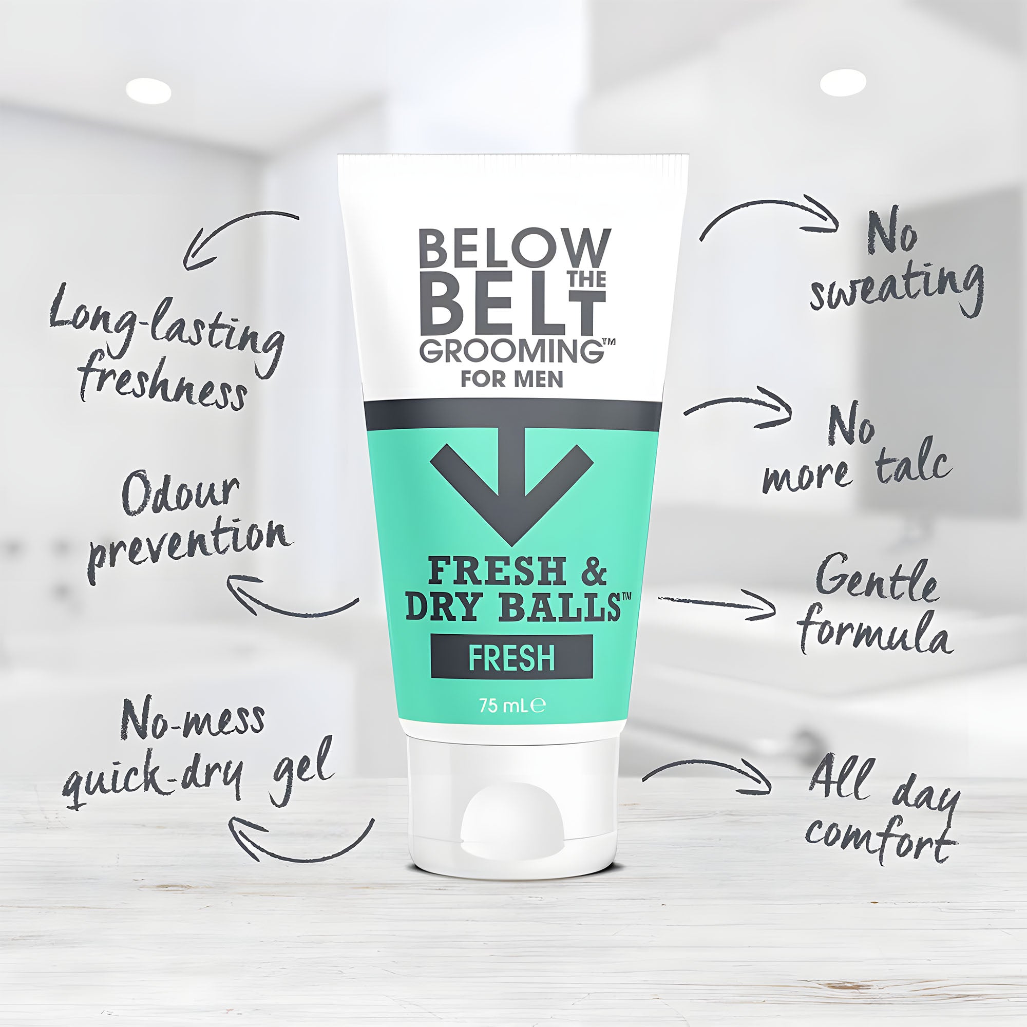 Intimdeodorant für Männer unterhalb der Gürtellinie, FRESH, 75 ml
